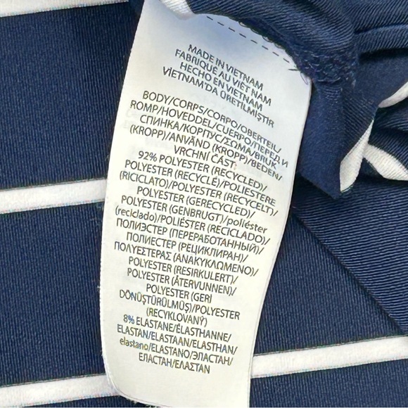 Polo Ralph Lauren Performance Golf Navy and White Striped Polo XL EUC - Picture 7 of 9
